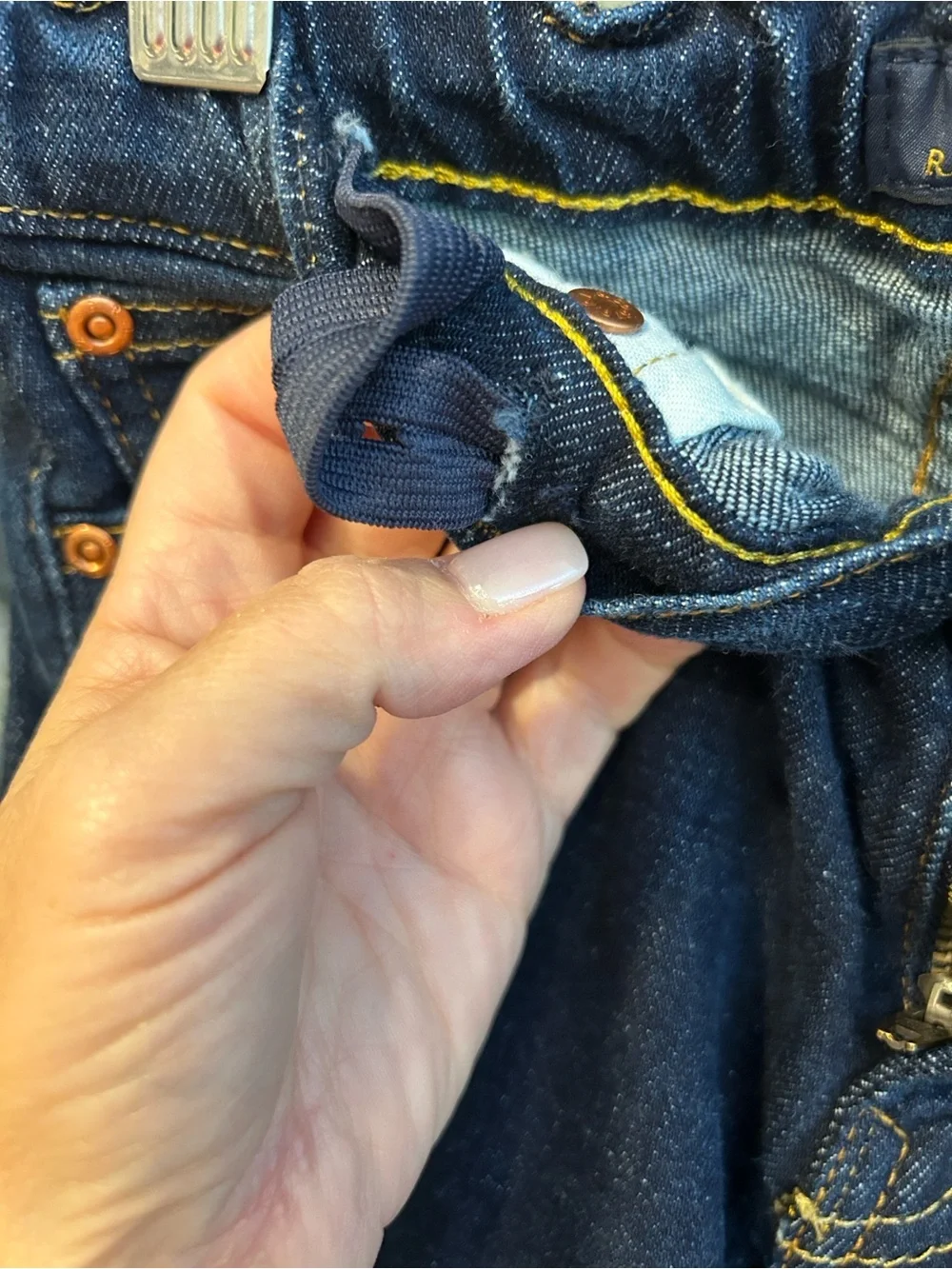 Polo by Ralph Lauren Boys Size 7 Denim Jeans - Navy & Gray